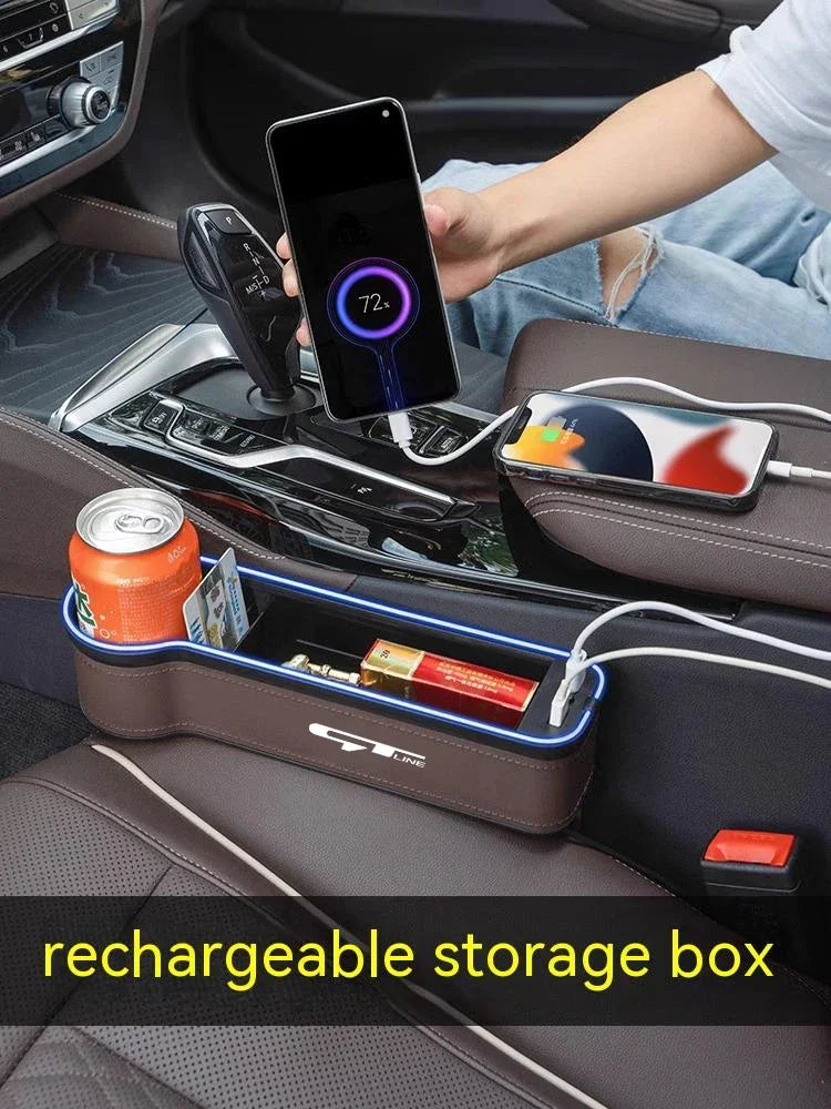 LED Car Seat Gap Storage Box